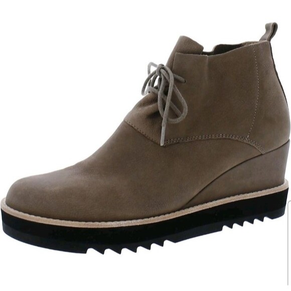 Eileen Fisher Women's Falcon Suede Slip On Ankle Booties Boots Tan Size 7.5 - Picture 2 of 8